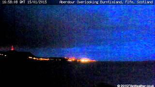 15 January 2015 - Aberdour WeatherCam Timelapse