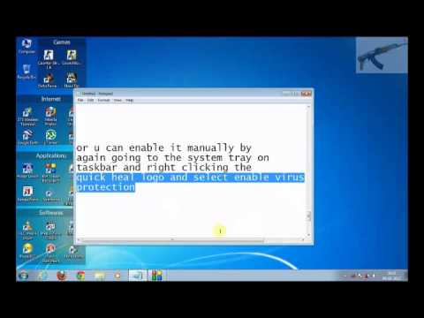 how to break quick heal antivirus password