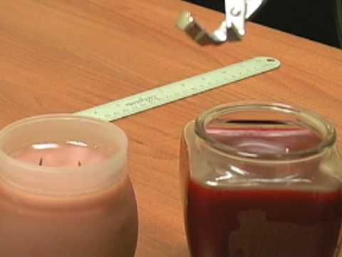 how to trim candle wick