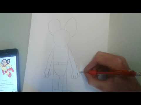 video-linktoworks-How to draw mighty mouse cartoon