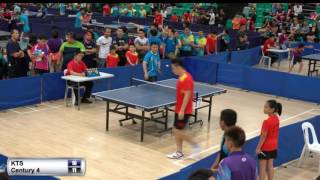Singapore National Table Tennis League 2017 - 1st Leg - KTS vs New Century 4