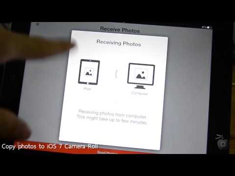 how to get photos from camera to ipad