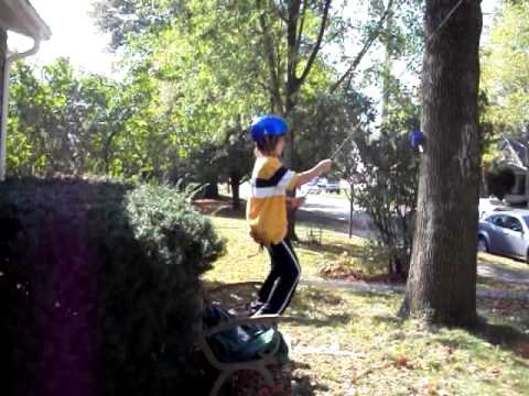 how to fasten a swing to a tree