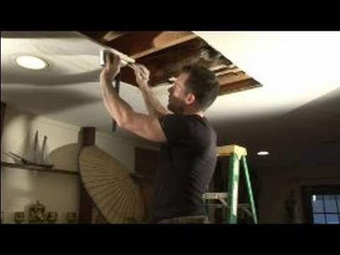how to repair leak in ceiling