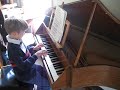 Collin Graham plays an antique harpsichord