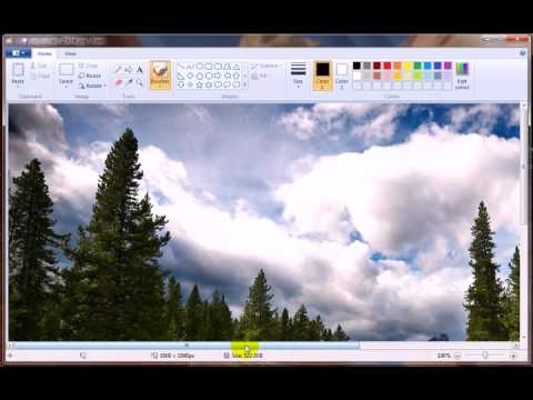 how to resize images in paint in cm