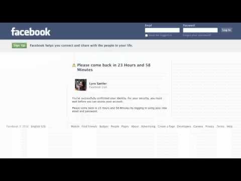 how to recover a facebook account