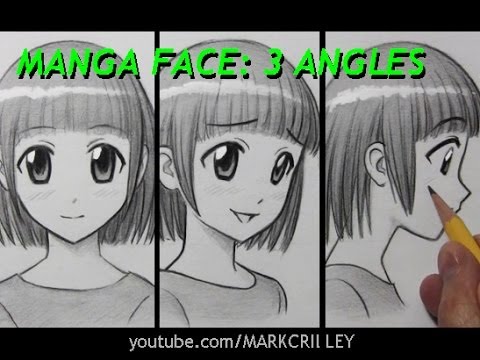 how to draw manga faces