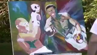 Muhammad Ali time lapsed Oil Speed Painting by Dave Santia