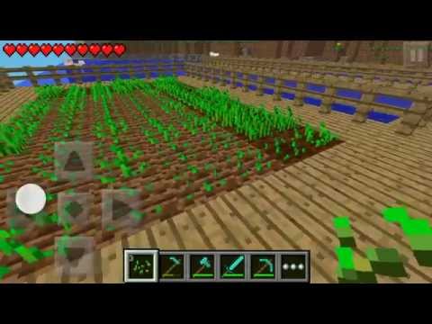how to harvest crops in minecraft pe