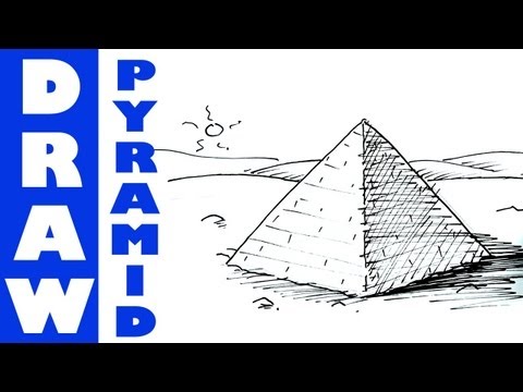 how to draw pyramid