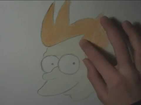 how to draw philip j fry