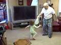 Ellerie and Papa—Christmas Morning Dance Party