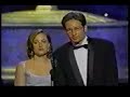 the two of them present the award for the best lead actor in a mini-series at the emmys and talk about the 'chemistry' between them.