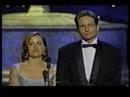 David Duchovny and Gillian Anderson... :: The two of them present the award for the best lead actor in a...