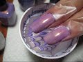 Purple Fanatic Water Marble Nail Art Tutorial - Addicted to Color Series