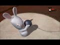 the raving rabbids are invading the olympics next... with predictable results! a new funny mini-trailer for rayman raving rabbids tv party! this one shows the shot putt competition...