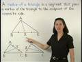 Watch Video on Median of a Triangle - Geometry Help