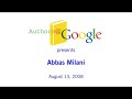 Authors@Google: Abbas Milani