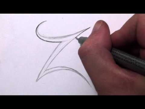 how to draw letter v