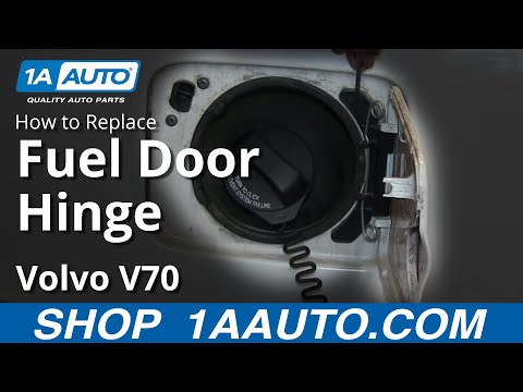 How To Install Fix Broken Fuel Gas Filler Door Volvo V70 XC70 XC90 S60