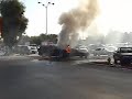car burns in kmart parking lot