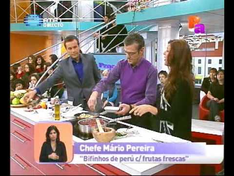 Culinária - Bifinhos de peru com frutas - Praça da Alegria