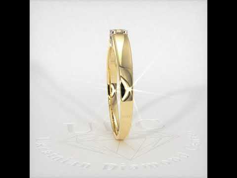 Золота каблучка з діамантом. Артикул: B14101