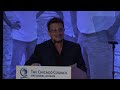 ONE's cofounder, Bono, speaks at the Chicago Council on Global Affairs' Symposium on Global Agriculture and Food Security. His remarks were a call to action to everyone in the room - NGO and business leaders, public officials, and heads of state - to work together to help lift 50 million people out of poverty.