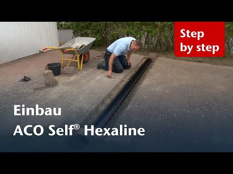 how to install aco drain