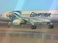 Egypt Air new paint a321 landing in cairo airport