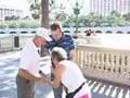 Left Some Nickels On The Sidewalk In Vegas & Hid, Watch What Happens!!
