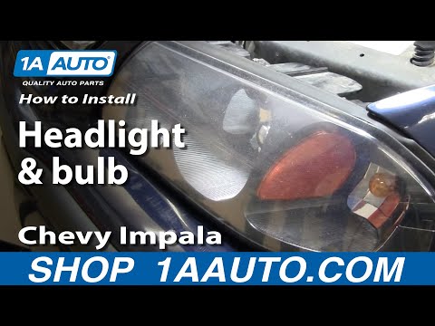 How To Install Replace Headlight and bulb Chevy Impala 00-05 1AAuto.com