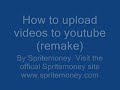 How to upload a video onto youtubez