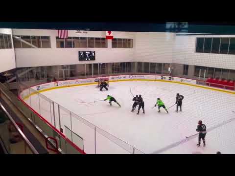 9 2 22 Rush with big hit vs Mn Blades #19
