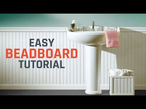 how to fasten beadboard paneling