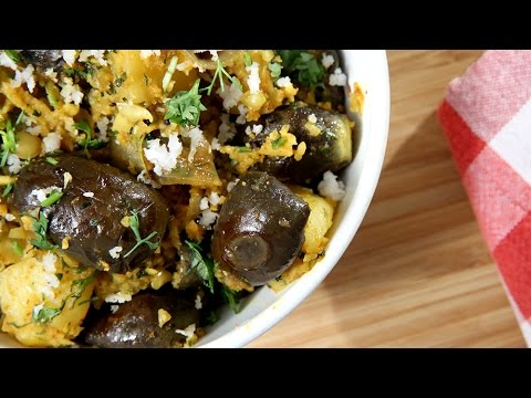 How To Make Baingan Aloo | Eggplant Potato Vegetable Recipe | Brinjal Potato | Ruchi Bharani