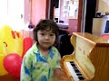 Happy Birthday to Ah Kong with piano accompaniment.