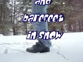 play with nike air force one and barefeet in snow play with nike air force one and barefeet in snow