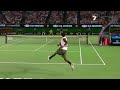 gael monfils hitting a 120 mph forehand winner at the 2007 australian open.