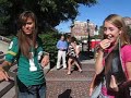 Outside with the idols
