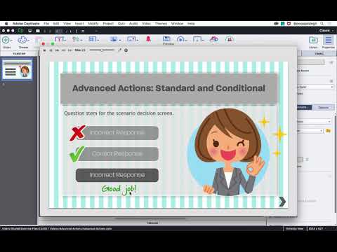 Advanced Actions with Adobe Captivate (2017 Release)