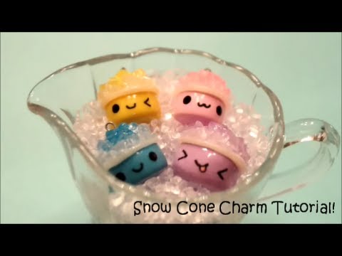 charm - Satisfy your kawaii craving with these summery snow cone charms! These would be super cute stacked on a keychain or necklace! Hope you liked this video, and ...