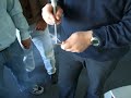 Erbium YAG LASER fired through wooden stick. Erbium YAG LASER fired through wooden stick.