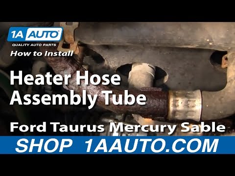 How To Install Replace Heater Hose Assembly Tube Ford Taurus Mercury Sable 00-05 1AAuto.com