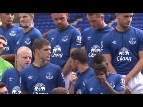 Behind the scenes at Everton's team photo call 2014/15
