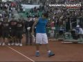 2009 Rome - Novak Djokovic imitating Rafael Nadal...FINAL...  03.05.2009.