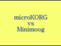 microkorg vs moog minimoog