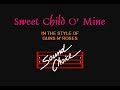 Guns N' Roses - Sweet Child O' Mine Karaoke