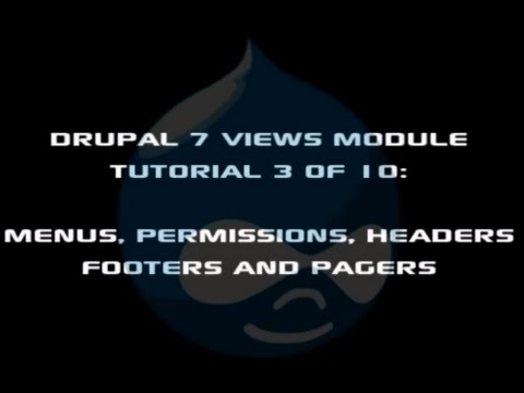 Drupal Views 3 Video Tutorial
